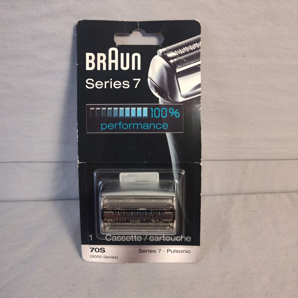 Braun Series 7 70S Shaver Replacement Head Cassette Silver Pulsonic 9000 Series